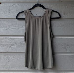 Lululemon Deep Stretch Tank Dark Olive Size 4 Yoga Pilates Barre Ballet